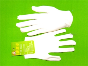 米白色加厚弹棉作业手套